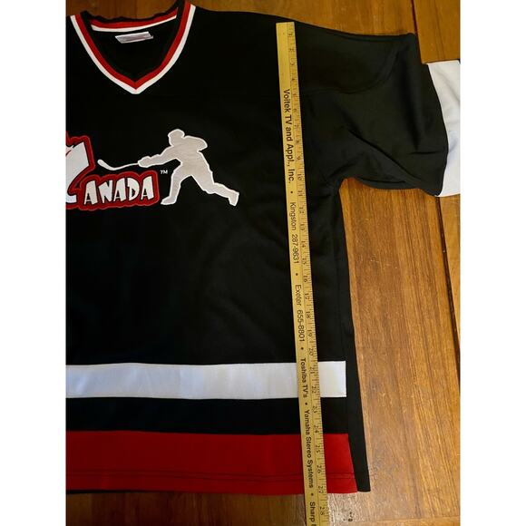 Canada Men’s Hockey XL Hoodie Black Red Long Sleeve - Picture 4 of 7